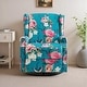 preview thumbnail 58 of 102, 29'' W Pattern Floral Swivel Manual Push Back Recliner Glider Chair