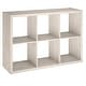 preview thumbnail 14 of 13, ClosetMaid 6-Cube Decorative Storage Organizer Bleached Walnut