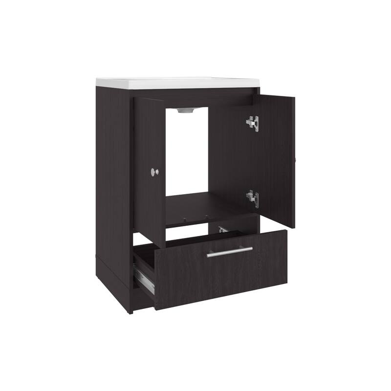 Sinclair Freestanding Bathroom Vanity with Sink, Two Doors and Bottom Drawer