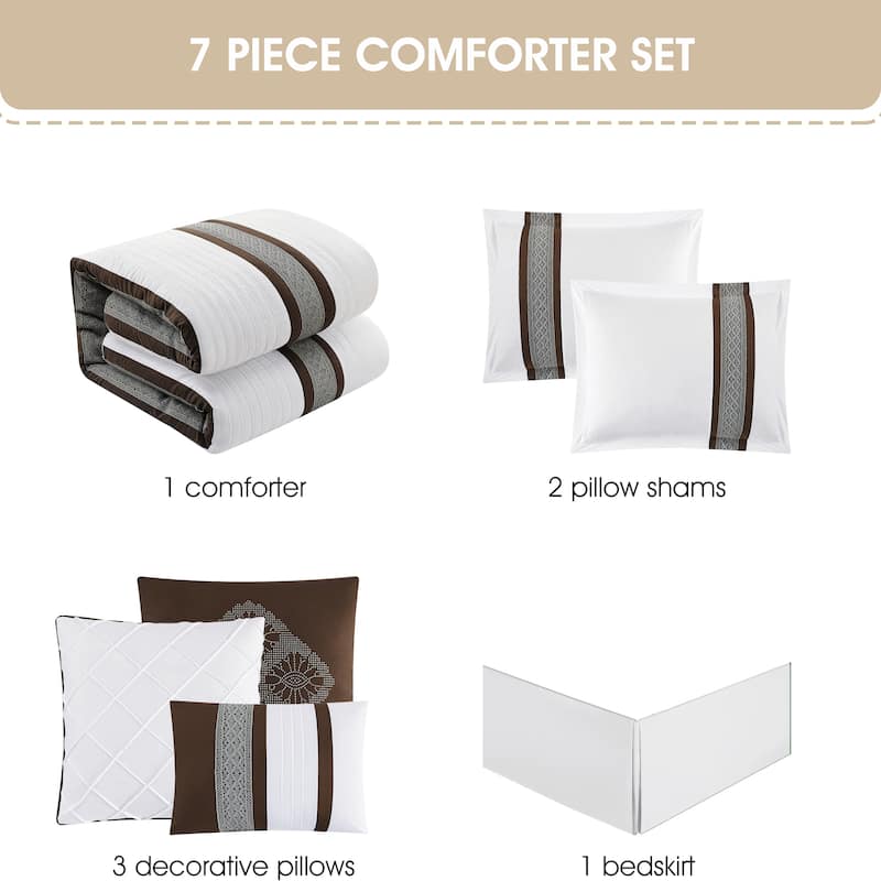 Nanshing Krystel 7 Piece Boho Chic Comforter Set