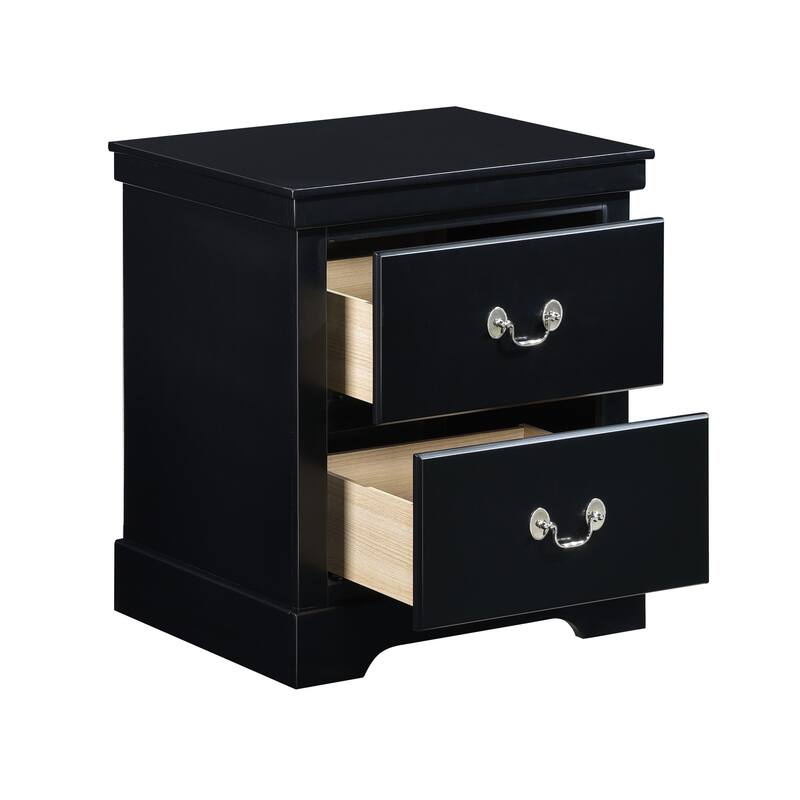 Classic Traditional 2 Drawers Nightstand