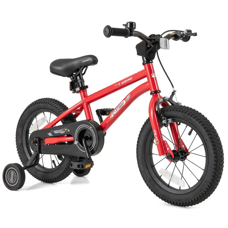 Costway 14/16/18-Inch Kid’s Bike for 4-7 Years Old with Adjustable - See Details - Red-14-Inch