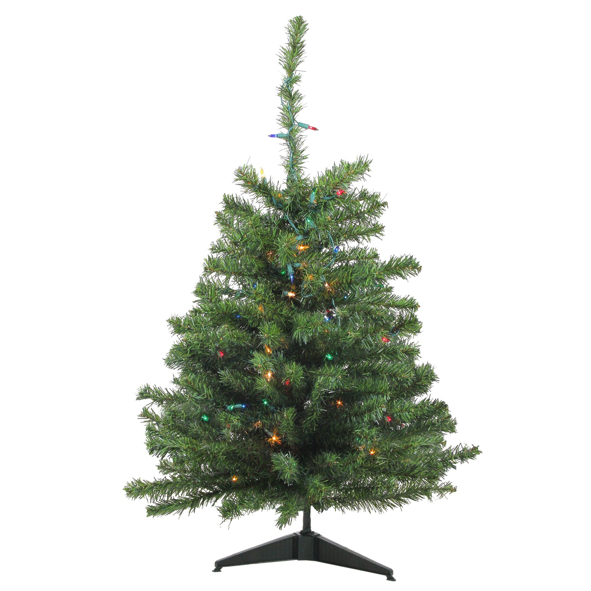3 Foot Prelit Christmas Tree 3 Pre Lit Medium Canadian Pine Artificial Christmas Tree Multicolor Lights 3 Foot Overstock 23146787