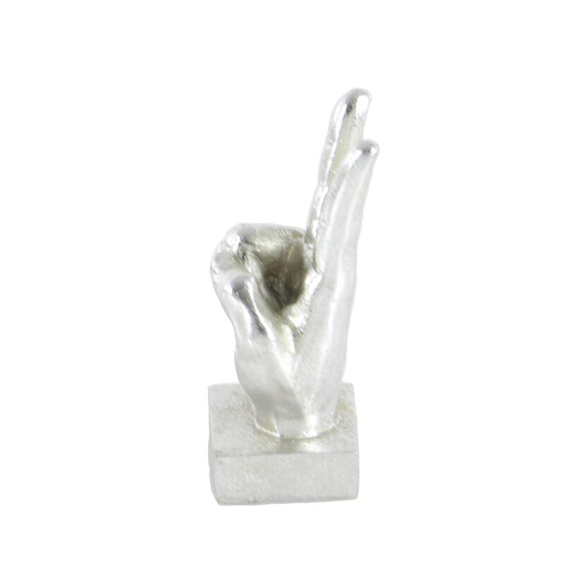 Polystone Hands Sculpture - Set of 3 - Gold or Silver