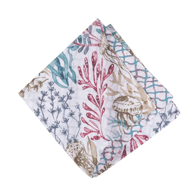 Delphina Reef Cotton Napkin Machine Washable Set of 6