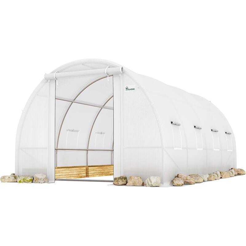 Moasis Greenhouse with Steel Frame, PE Cover