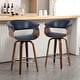 preview thumbnail 29 of 186, 26"/29" Faux Leather Swivel Bar Stools, Wood Counter Stool