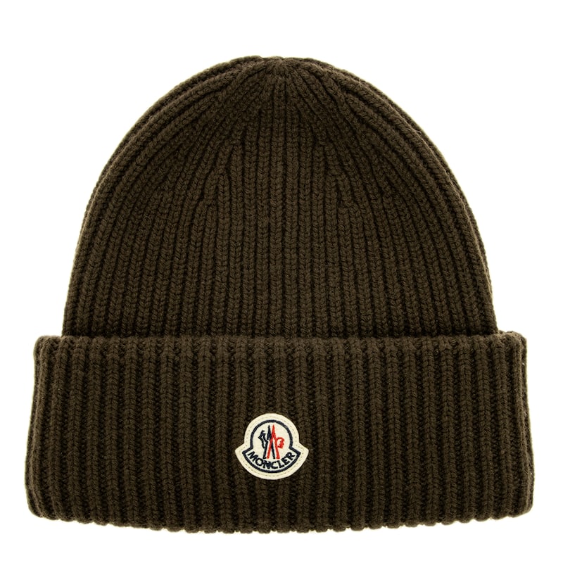 Moncler Cashmere Wool Beanie - Brown