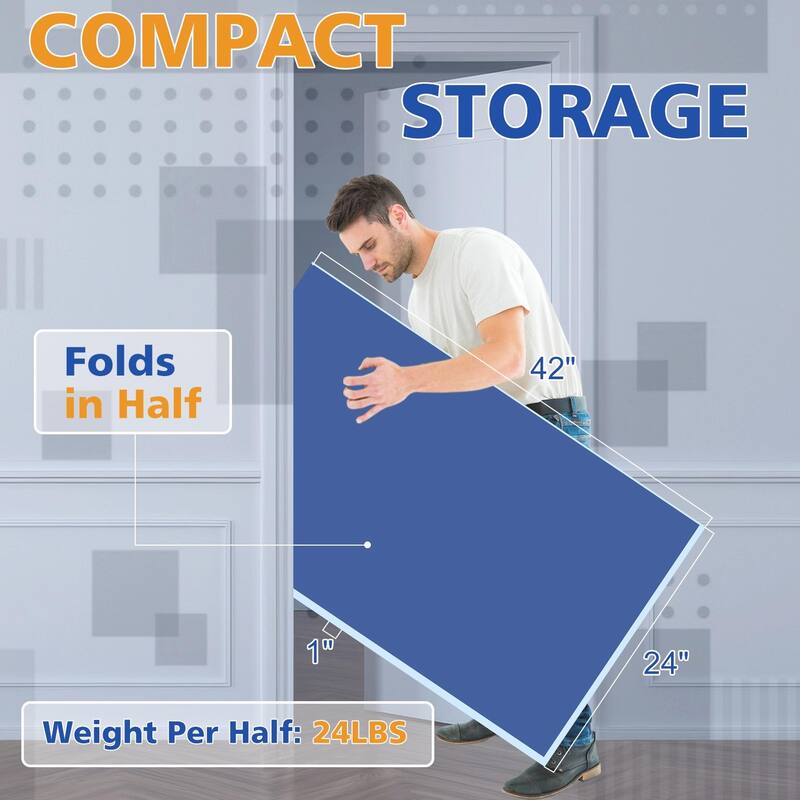 Foldable Ping Pong Conversion Top with Net & Post Included