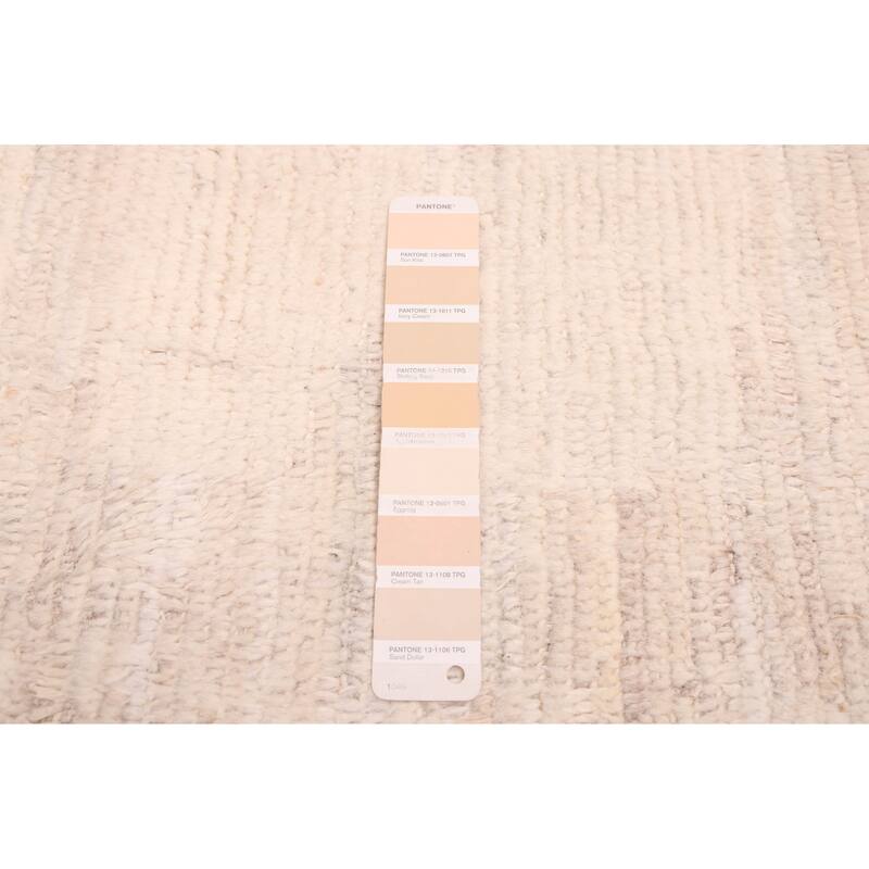 ECARPETGALLERY Hand-knotted Pak Finest Marrakesh Ivory Wool Rug - 8'3 x 10'0