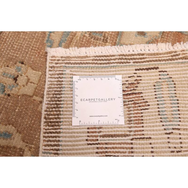 ECARPETGALLERY Hand-knotted Antalya Vintage Brown Wool Rug - 4'8 x 6'3