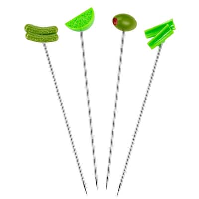 Prodyne BL-4 Green Garnish Bloody Mary Cocktail Skewers