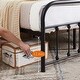 preview thumbnail 7 of 20, VECELO Modern Metal Platform Kids Bed Frame,Twin Size Bed Set of 2