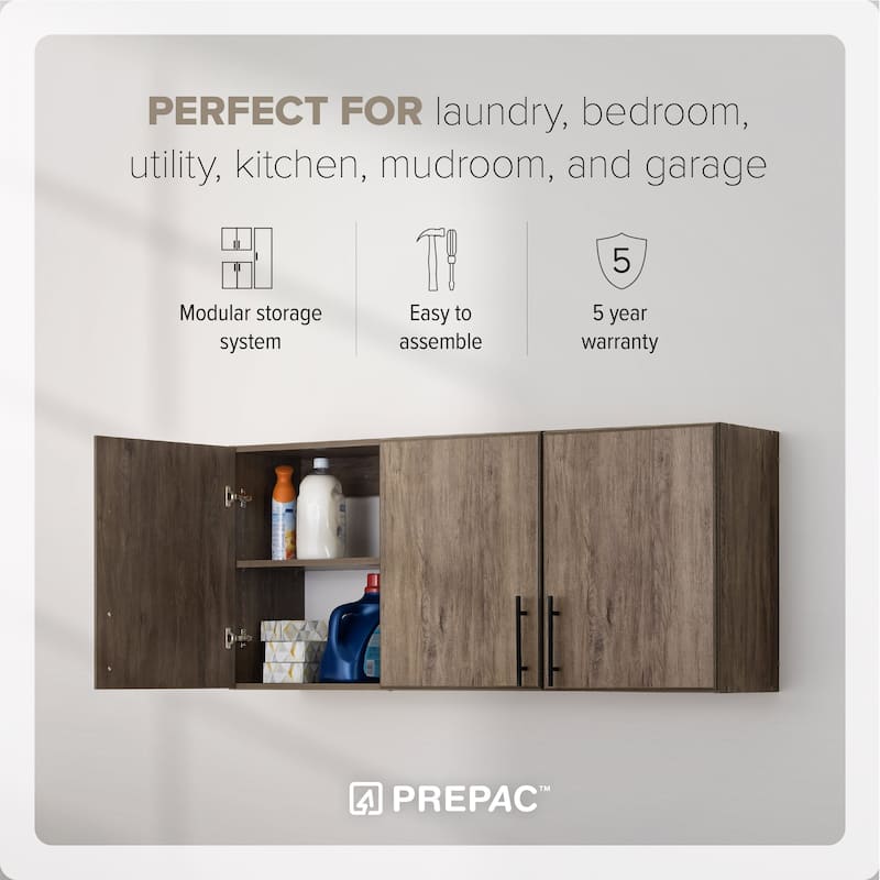 Prepac Elite 54 inch Wall Cabinet - 54 Inch