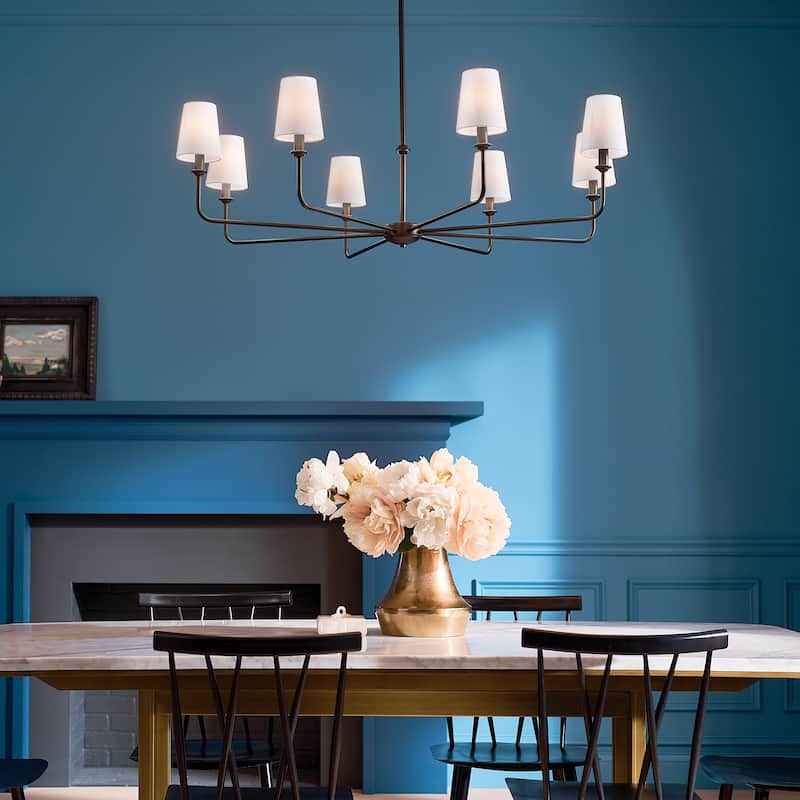Kichler Lighting Pallas 8-Light Black Chandelier - 42.75 in