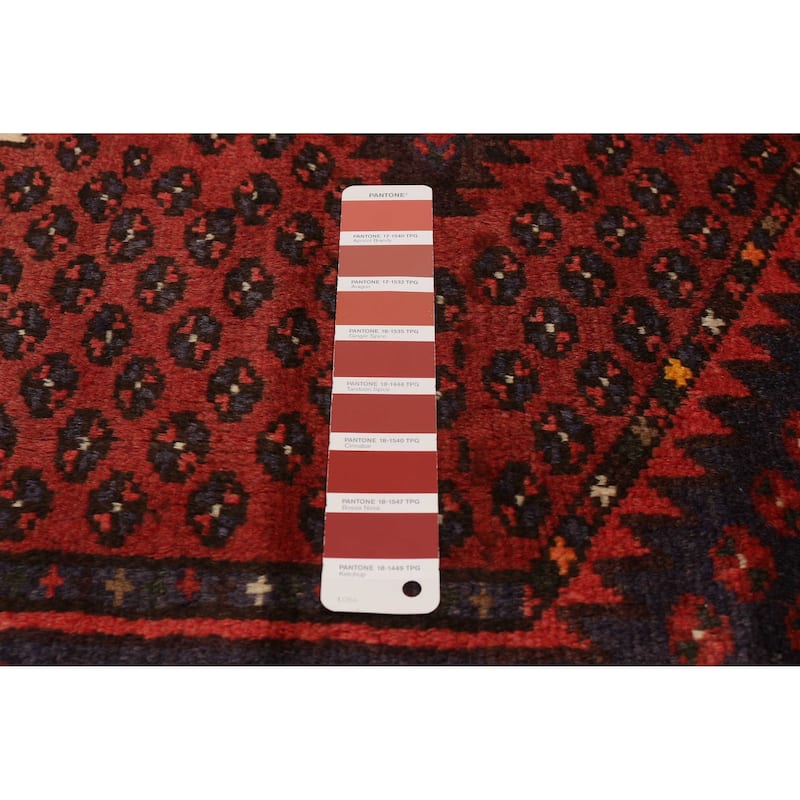 ECARPETGALLERY Hand-knotted Andelz Red Wool Rug - 3'6 x 6'9