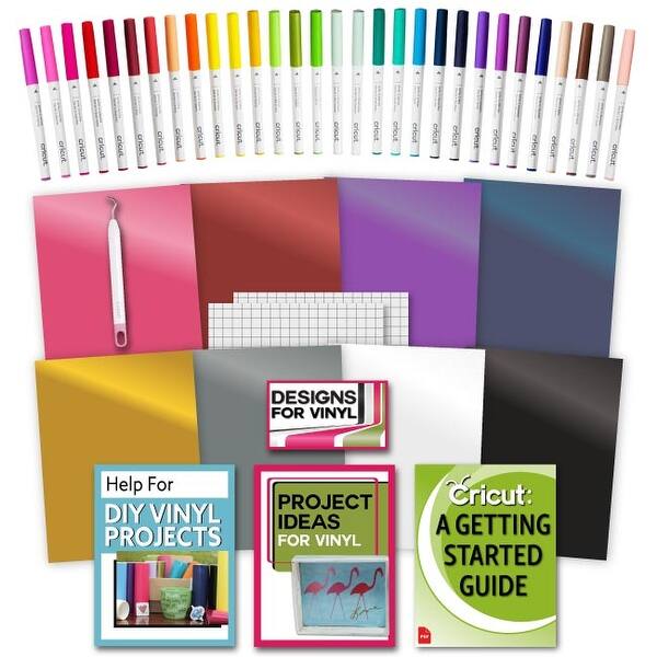 Shop Cricut Ultimate 30 Count Gel Pen Set Premium Adhesive Vinyl Weeder Tool Bundle Overstock 31831775