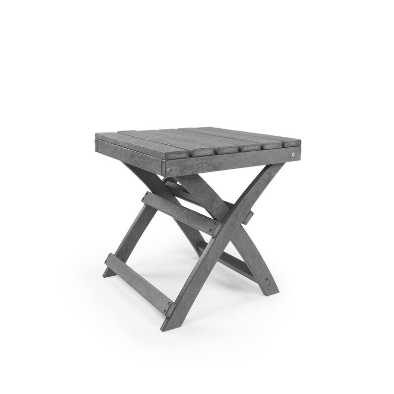 Versailles Quick Assembly All-Weather Outdoor Folding Patio Chair and Table Set - 3-piece