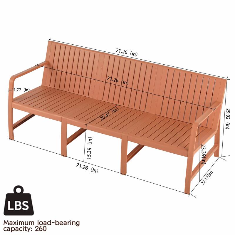 Space-Saving Patio Furniture Set with UV-Resistant Fabric