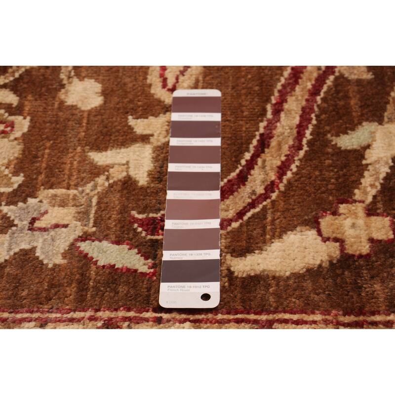ECARPETGALLERY Hand-knotted Chobi Finest Brown Wool Rug - 9'8 x 14'2