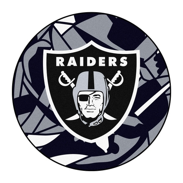 Shop Nfl Oakland Raiders Rounded Non Skid Mat Area Rug Overstock 22622449