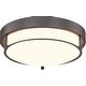 preview thumbnail 11 of 12, 12 Inch 2-Light Flush Mount Light Fixture, Modern Ceiling Light Oil Rubbed Bronze