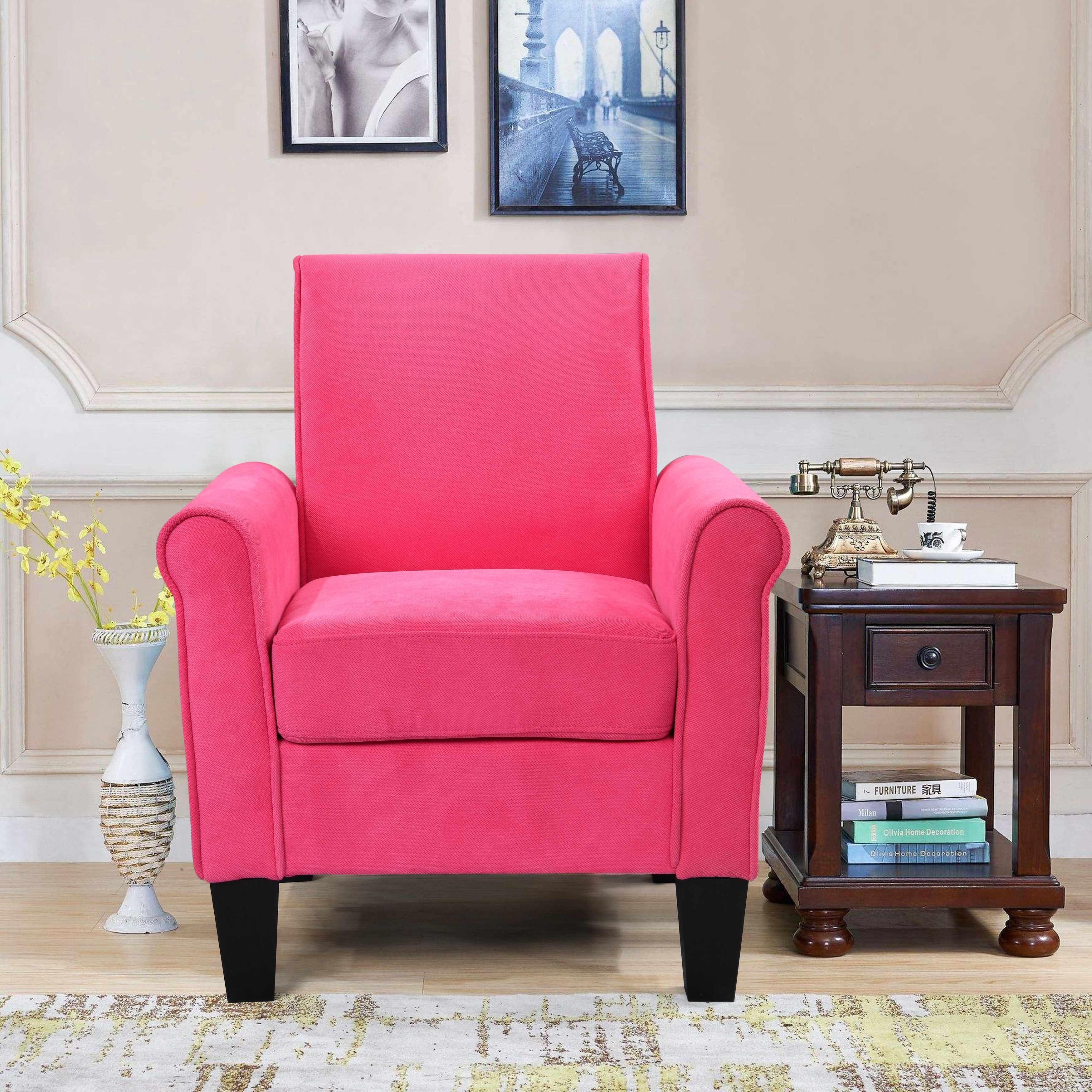 Olivia Accent Chair Pink Olivia Accent Chair – Ashfoam