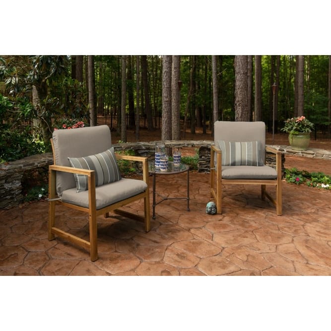 Sunbrella® Solid Fabric 1-Piece Indoor/Outdoor Club Chair Cushion, 22"W x 44"L