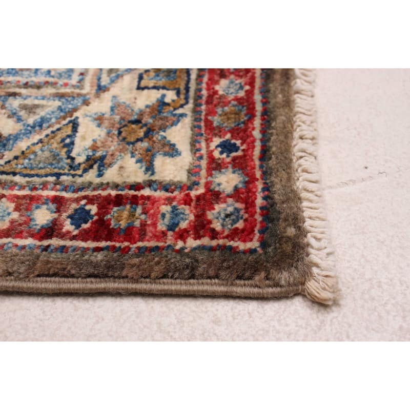 ECARPETGALLERY Hand-knotted Aryana Taupe Wool Rug - 2'6 x 7'10