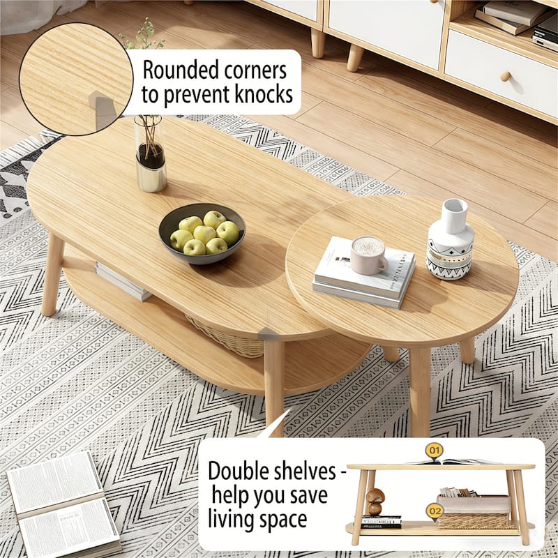 Modern Wooden Household Creative Outdoor/Indoor Coffee Table