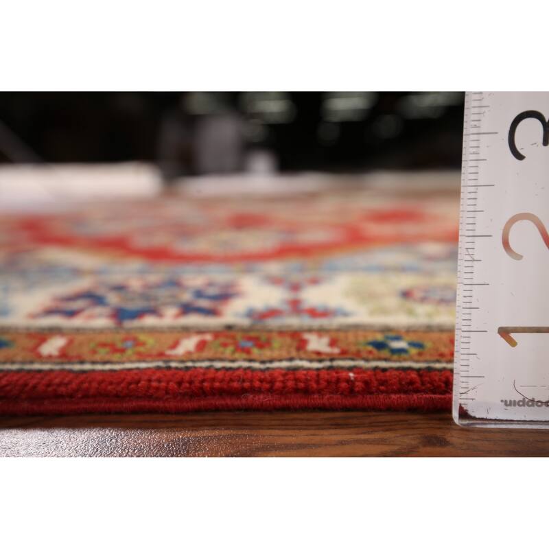 Oriental Orange Kazak Area Rug Hand-Knotted Bedroom Wool Carpet - 3'11" x 6'0"