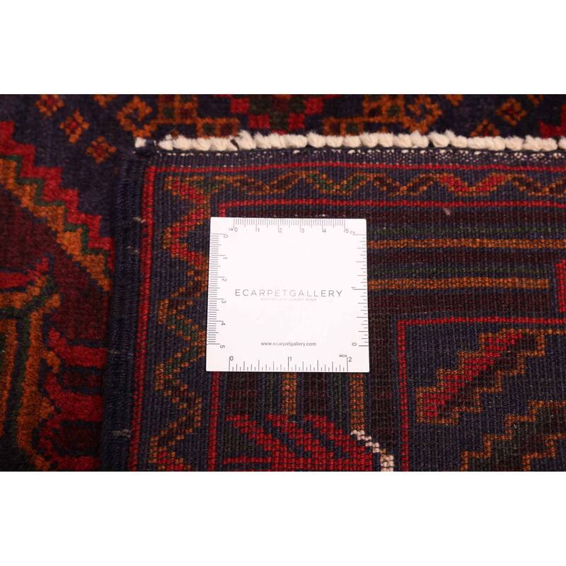 ECARPETGALLERY Hand-knotted Teimani Dark Navy Wool Rug - 3'11 x 6'2