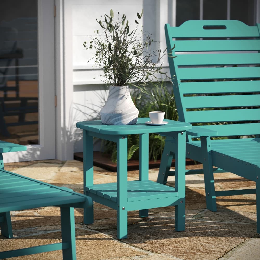All-Weather Adirondack Style Patio Side Table