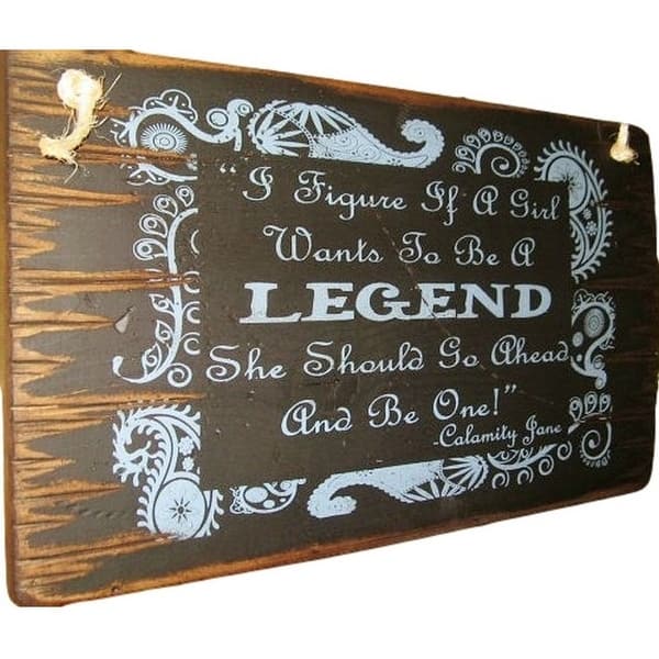 Shop Cowboy Signs Wood Wall Hanging Western Legend Calamity Jane