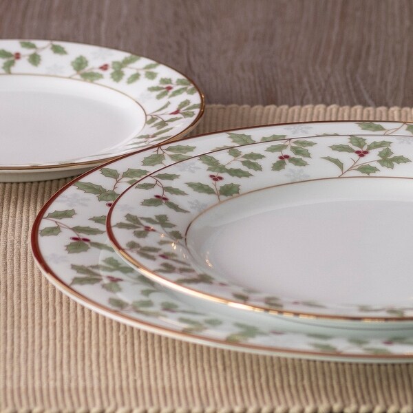 Noritake Holly & Berry Gold 5-Piece Place Setting, Service for 1