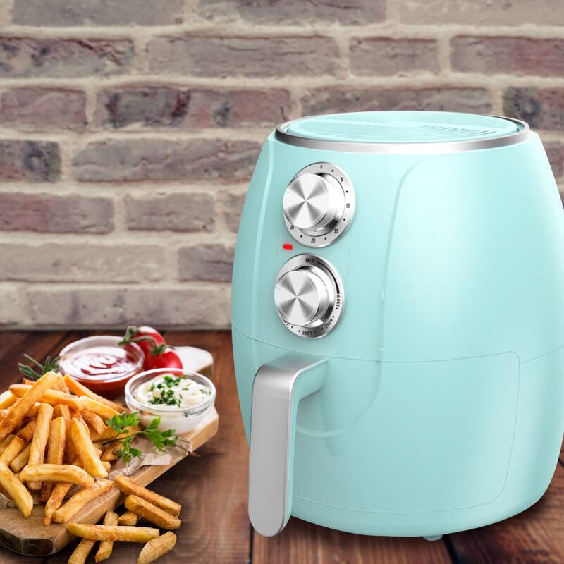 Brentwood 3.2 Quart Electric Air Fryer in Turquoise