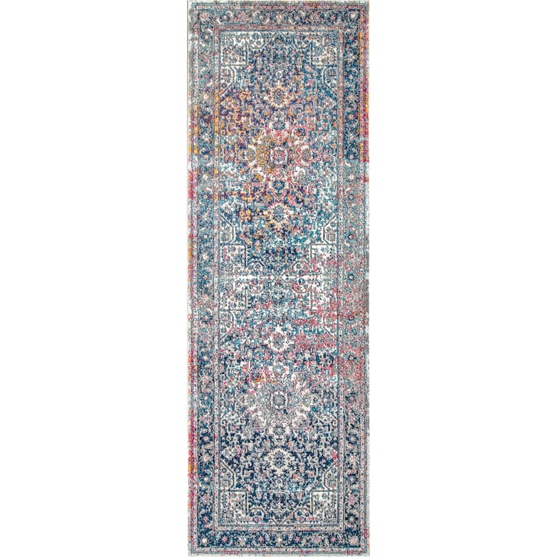 Nuloom Lilah Vintage Medallion Area Rug