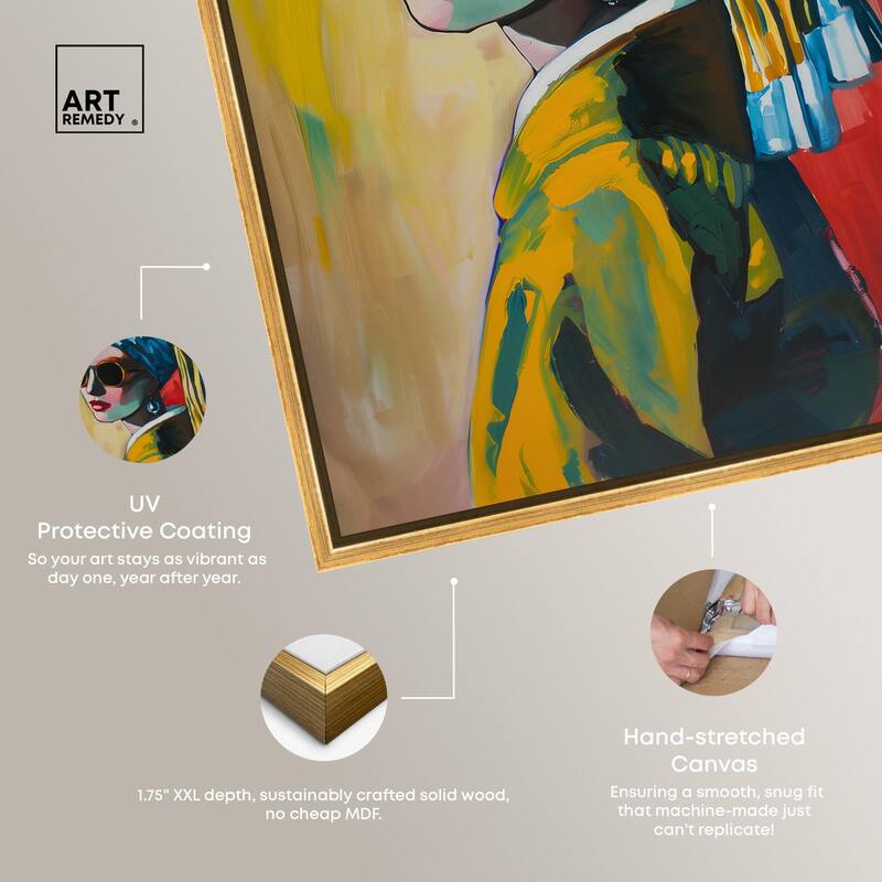 Pearl Earring Cover Canvas by Art Remedy