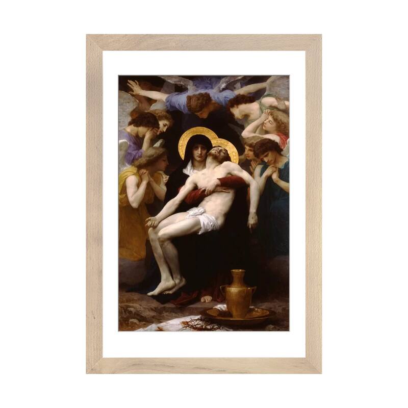 iCanvas "Pieta 1876" by William-Adolphe Bouguereau - Natural - 24x16x1