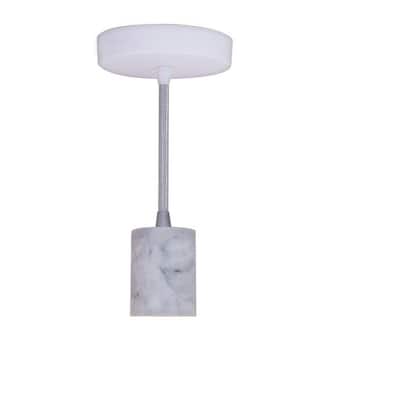 Bulbrite 1- Natural Marble Pendant Socket and Canopy