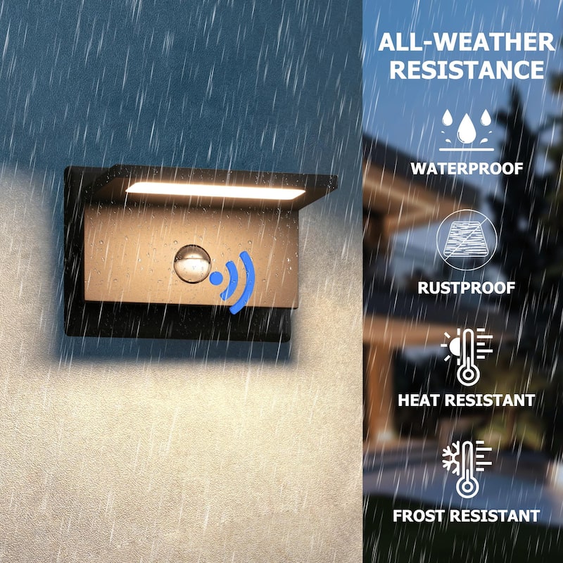 Wall Light Outdoor LED Wall Mount Lamp Modern Wall Mount Sconce Lantern Fixture for Porch Front Door