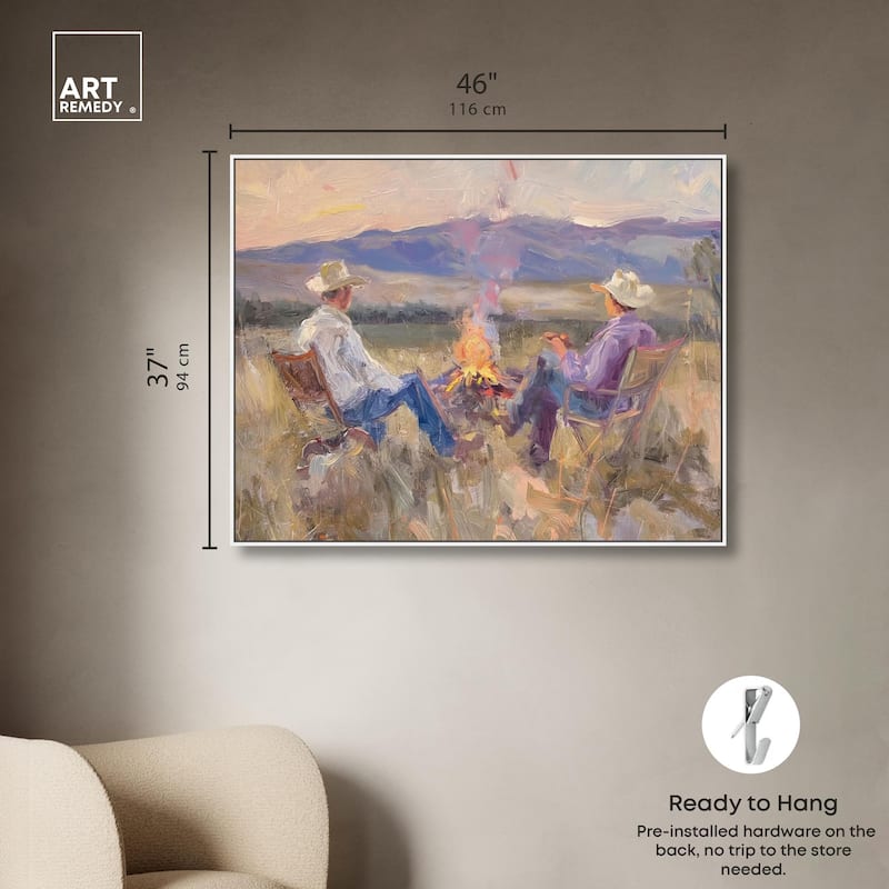 High Plains Camp Canvas by Art Remedy