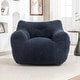 preview thumbnail 7 of 14, Comfy Bean Bag Chair with Armrests, High-Density Foam, for Living Room