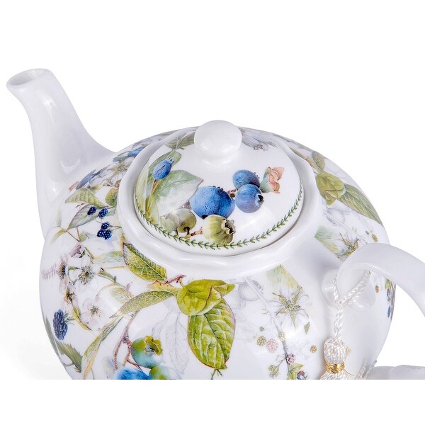 Wild Berries Bone China Teapot in Gift Box - 33.8 fl oz