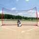 preview thumbnail 11 of 10, 20 x 10 Feet Portable Ball Sports Barrier Protecting Netting with Carry Bag and Steel Pipe Base