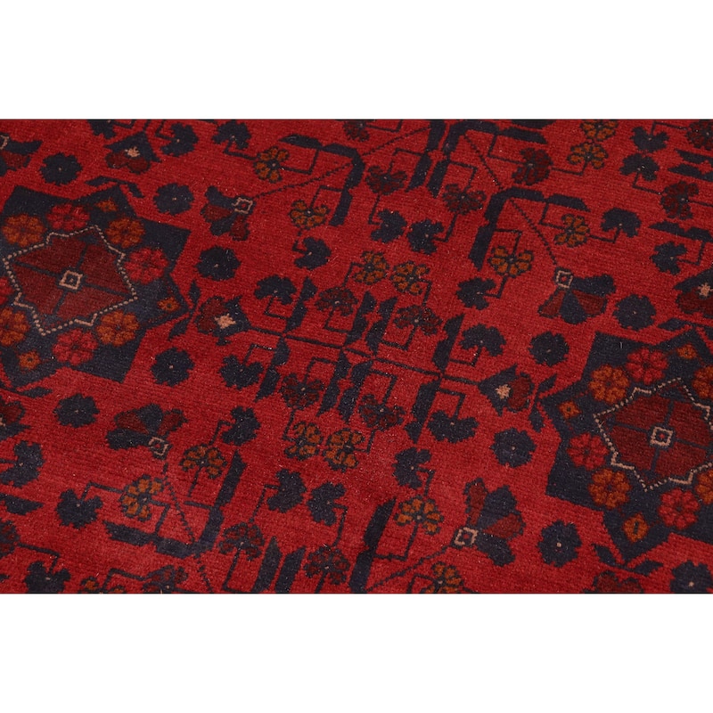 Tribal Biljik Khal Mohammadi Layne Red/Blue Rug - 10'3'' x 12'10''