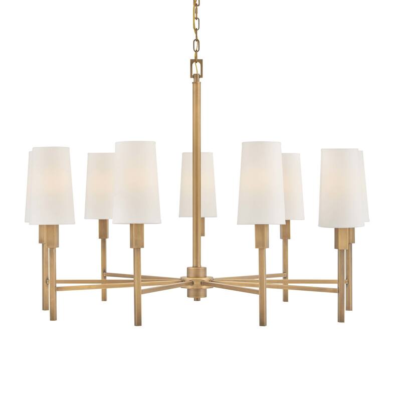 Hinkley Lighting 46456 Fenwick 9 Light 42" Wide Chandelier - Heritage Brass