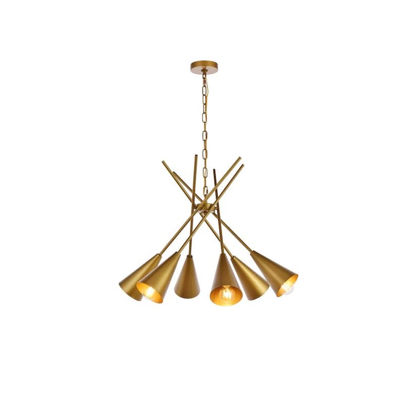 Carys 32 inch Pendant - N/A - Brass