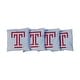 preview thumbnail 1 of 1, Temple University Owls Black Cornhole Bags All-Weather Resin Filled