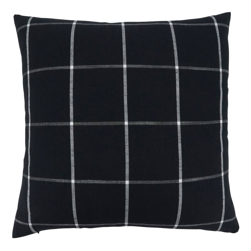 Large Plaid Design Pillow